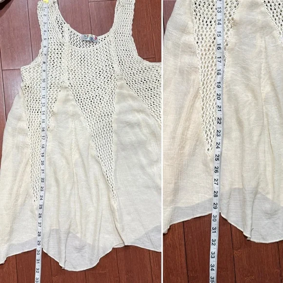 India Boutique Cream‎ Knit Cover Up - Picture 6 of 6